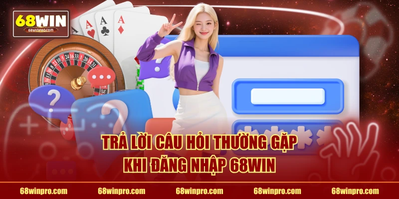 Trả lời câu hỏi thường gặp khi đăng nhập 68WIN